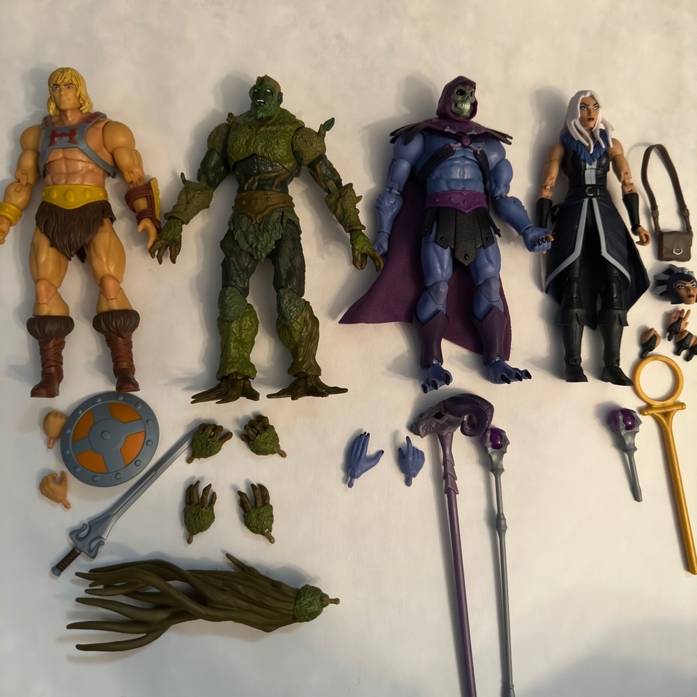 Masters of the Universe: Revelation He-Man, Moss Man, Skeletor, and Evil-Lyn